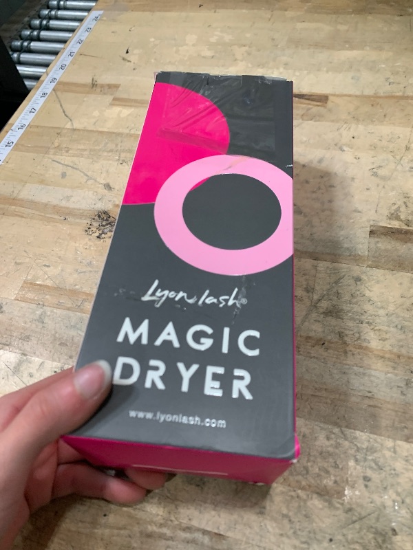 Photo 1 of ****MISSING POWER CORD****Lyon Lash Portable USB Rechargeable Bladeless Mini Fan/Air Conditioning Blower/Handheld Cooling Dryer, Essential Eyelash Extension Supplies, Dries Glue/Adhesive Rapidly (Nickel/Fuchsia Pink)