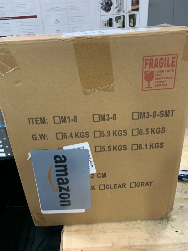 Photo 1 of Amllas 8 Pack Shoe Boxes Clear Plastic Stackable, Large Shoe Storage Organizer with Lids,Drop Side Shoe Containers for Entryway,Sneaker Storage Fit up to US Size 13 (13’’x 10.6”x 8.3”)