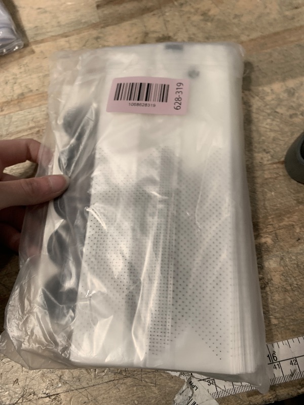 Photo 1 of (200Pcs)100pcs Translucent Plastic Bags/Bakery Bags with 100pcs Hand made Stickers for Cookie Cake Chocolate Candy Snack Wrapping Good for Bakery Party Supplies