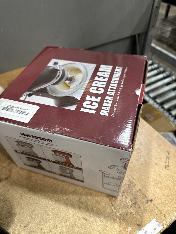 Photo 2 of Ice Cream Maker Attachment for KitchenAid Stand Mixer, Compatible with KitchenAid 4.5/5QT/6QT accessories and attachments, 2 Quart for kitchenaid mixer attachments Frozen Yogurt/Gelato Maker