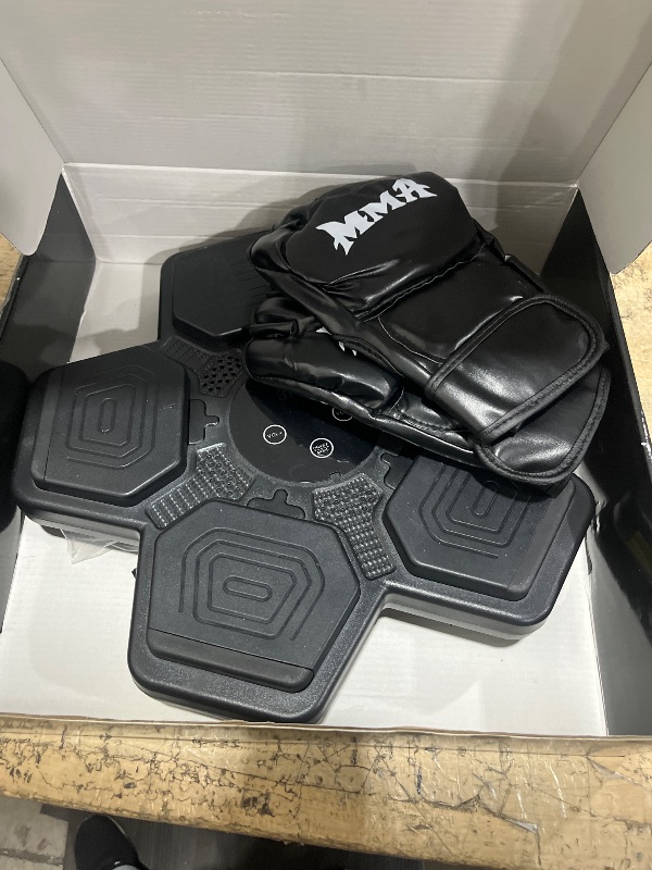 Photo 1 of Music Boxing Machine, Smart Wall-Mounted Punching Target with LED Counter, Bluetooth Music, 3 Interactive Modes, Training Workout & Fitness for Home **Missing the wires**