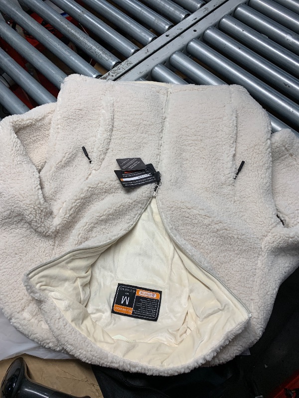Photo 1 of * No battery pack-* Evonicc Women's Heated Jacket, Fuzzy Fleece Heated Jacket for Women, Warming Casual Sherpa Jacket Heated Coats Ice Skating M