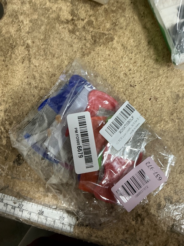 Photo 1 of 12 Pcs Lice Comb, Flea Comb Double Sided Plastic and Metal Nit Combs for Lice Fine Teeth for Dandruff Removal Lice Combs for Kids Adults Pets