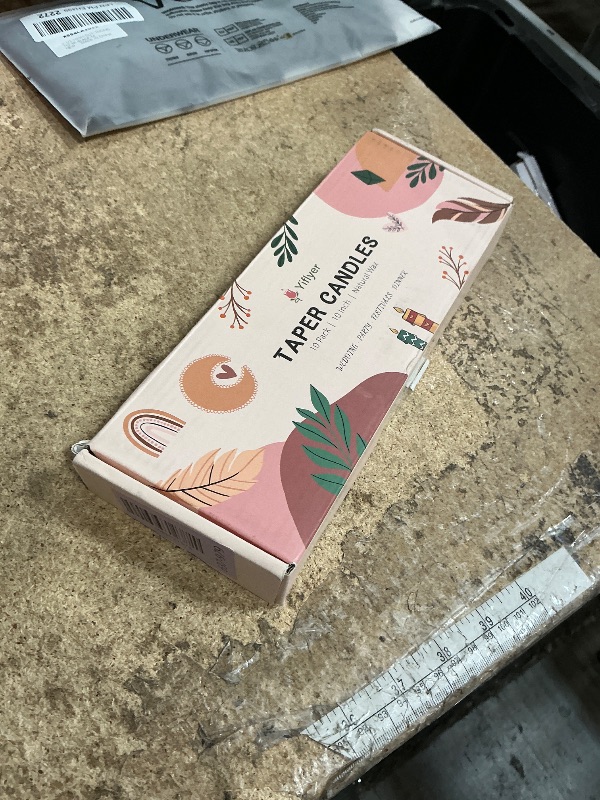 Photo 1 of 10 Inch Light-Mocha Taper Candles for Home Decoration, 10 Pack Unscented Candlesticks for Dinner Wedding Party, Smokeless and Dripless Candle Sticks