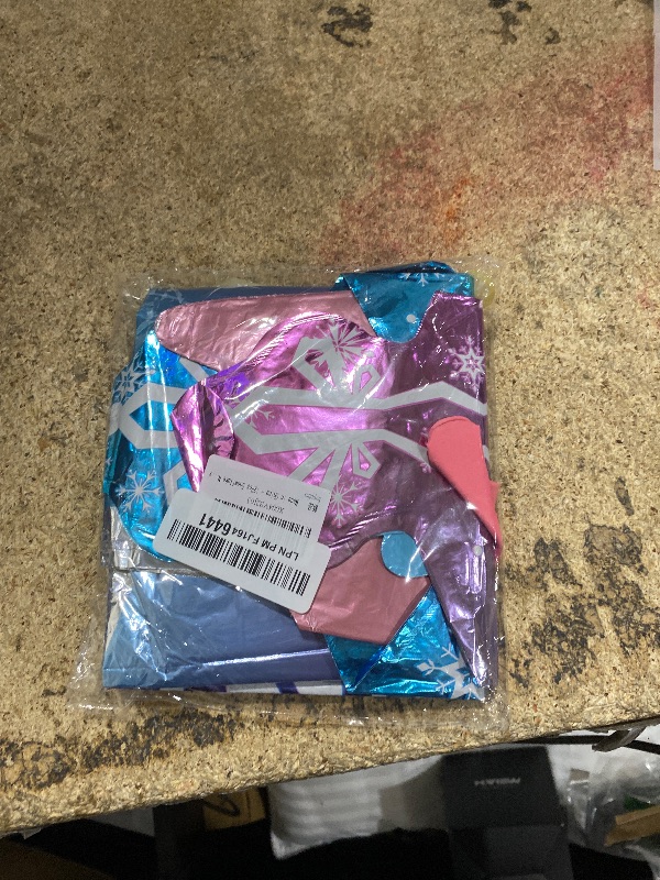 Photo 1 of 12Pcs Snowflake Number 5 Foil Balloon Set 40 Inch Large Snow Blue Purple 5th Mylar Balloon Winter Princess Wonderland Baby Shower Birthday Party Decorations Supplies