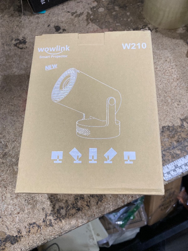 Photo 1 of [Built-in Apps & 2025 Upgraded] Mini Projector with WiFi 6 and Bluetooth 5.4 Support 4K 1080P Auto Keystone 180° Rotatable Projector Portable Compatibile with HDMI/TV Stick/Memory Stick/Laptop, White