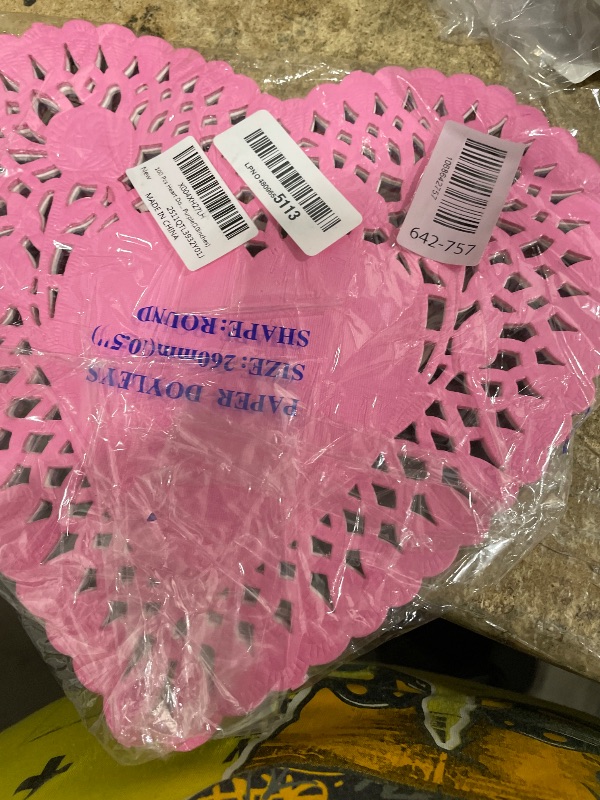 Photo 1 of 100 Pcs Heart Doilies HeartShaped Doilies Lace Paper, Valentines Doilie for Craft Decorations, Red Pink White Purple Paper Heart Doilie, Pink, Red, White, Purple(10inches)