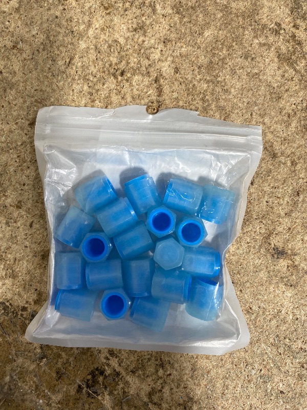 Photo 1 of 20 Pcs Glow in The Dark Tire Valve Caps Fluorescent Tire Valve Stem Caps, Cool Car Present for Universal Decoration Accessories for Car SUV Bicycle Motorcycles Trucks (Blue)