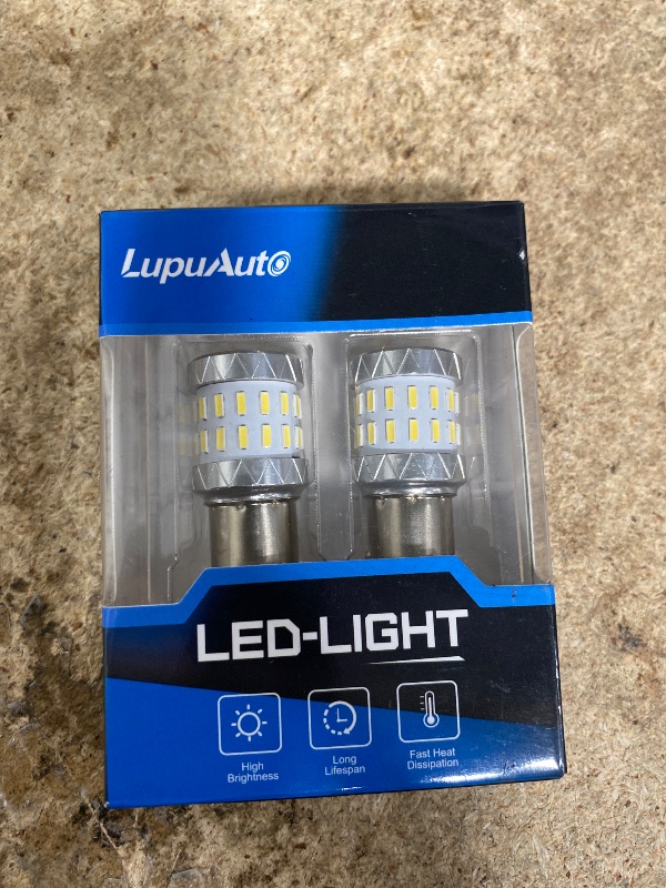 Photo 1 of 1157 LED Bulb White, 2057 2357 7528 BAY15D LED Replacement Light Bulb for Turn Signal/Parking or Running Lights, Brake/Tail Lights, Pack of 2