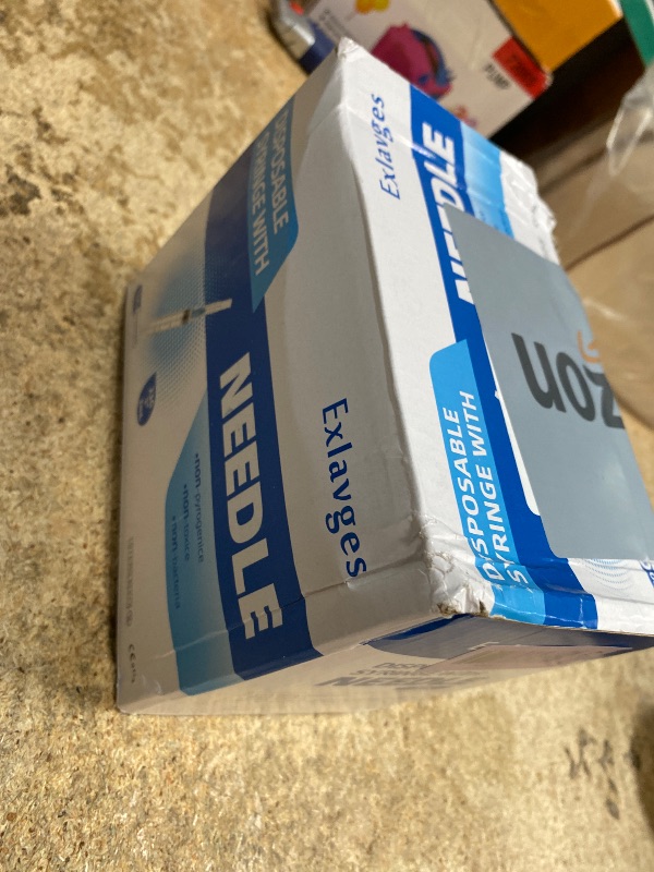 Photo 1 of 100 Pack Disposable 3ml/cc Lab Syringes with 23Ga 1 Inch Needle Luer Lock, Individually Sealed Packed