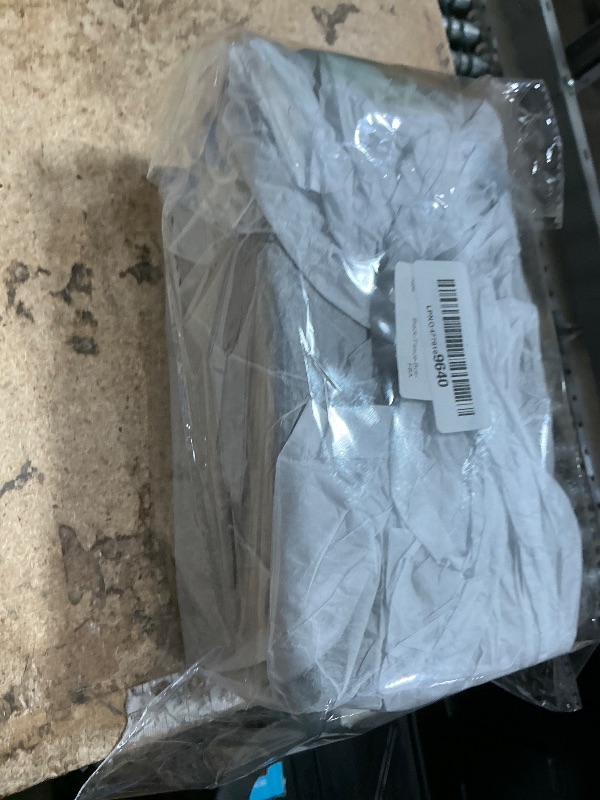 Photo 1 of 1 Piece Tissue Box, Tissue Holders, Tissue Box Cover, Wooden Rectangle Tissue Holder, Size 23 * 12 * 9.8cm Black