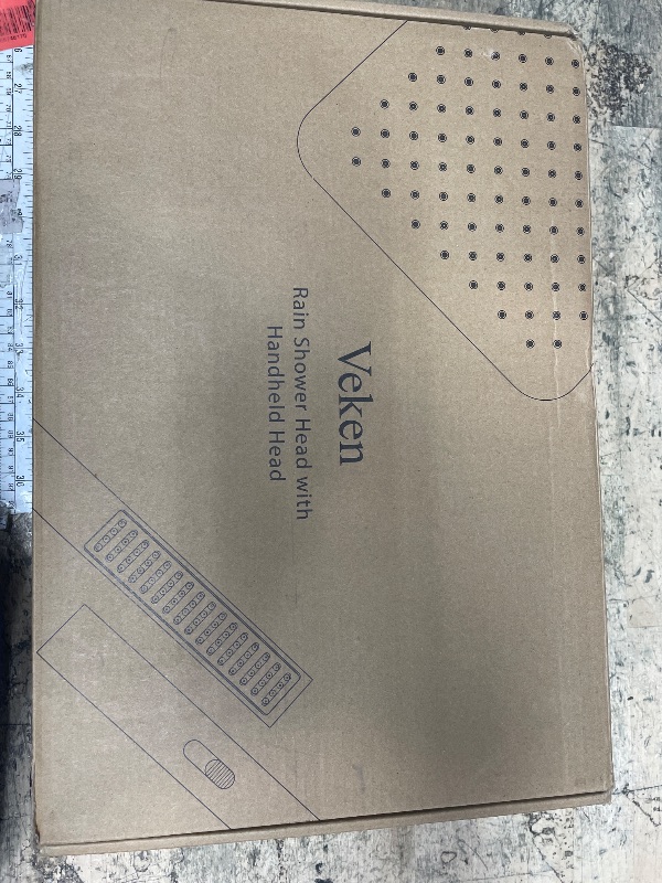 Photo 1 of ** FOR PARTS ONLY **
Veken All Metal 10" Shower Head with Handheld, Luxurious Square High Pressure Double Rain Shower Heads with Spray Combo, Dual Detachable Rainfall Showerhead with Extension Arm, Long Hose,Chrome,Sliver