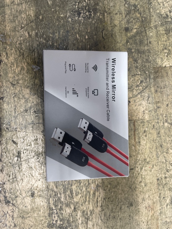 Photo 1 of ***MISSING SMALLER ADAPTER PIECE*** INVERSE NET Wireless HDMI Transmitter and Receiver, 4K Decode 1080P@60Hz Ultra HD Output, HDMI Wireless Support 2.4/5G Plug & Play for Video Streaming and Audio to Monitor from PC/Projector/TV Box