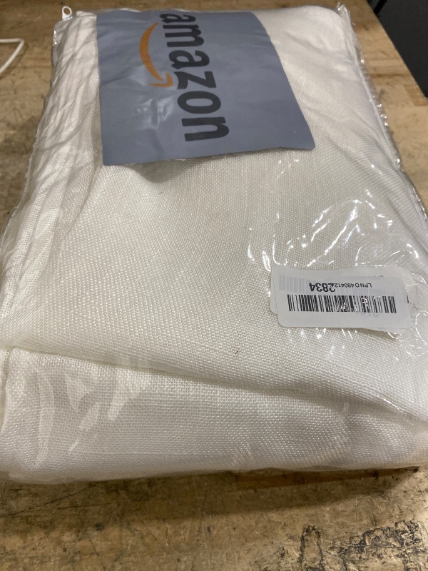 Photo 1 of 100% Blackout Curtains 84 Inch Length 2 Panels Set Neutral Boho Linen Farmhouse for Bedroom Windows Living Room Darkening Thermal Insulated Drapes Natural Cream Ivory 7ft Long Back Tab Pleated Pocket