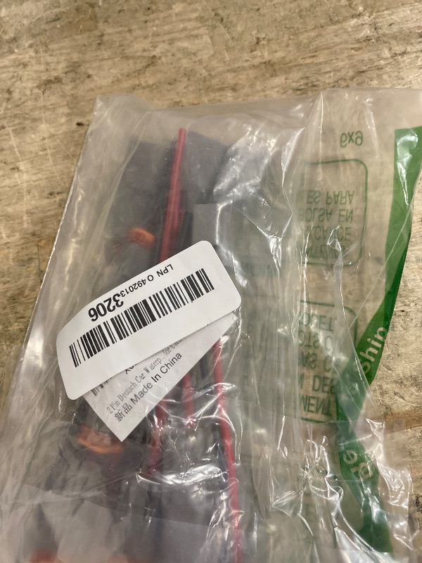 Photo 1 of 2 Pin Deutsch Car Waterproof Electrical Connector with 17AWG Cable Wire, 2 Way Automotive Male and Female Plug Wiring Harness, 2 Wire DT Pigtail for Cars, Boats, Trucks