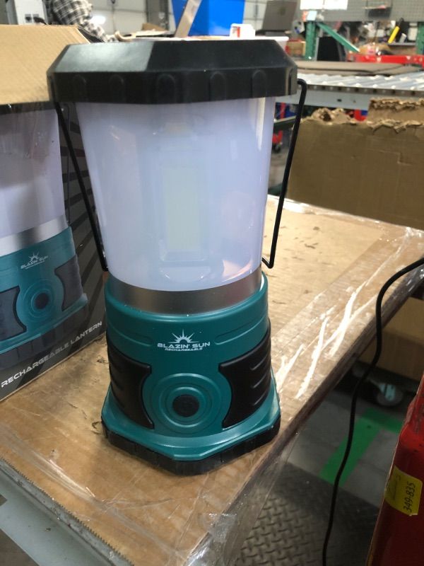 Photo 1 of ***MISSING PARTS***
Blazin' Sun Rechargeable LED Lantern 1500 Lumen | 4000mAh Portable Camping Lantern | Hurricane, Emergency, Storm, Power Outage Light | 4 Modes | Runs Up to 25 Hours
