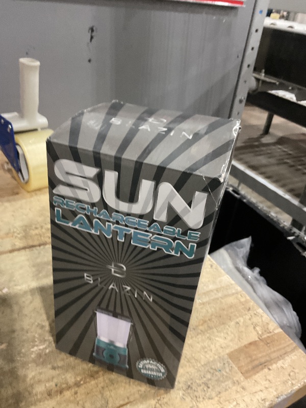 Photo 1 of ***MISSING PARTS***
Blazin' Sun Rechargeable LED Lantern 1500 Lumen | 4000mAh Portable Camping Lantern | Hurricane, Emergency, Storm, Power Outage Light | 4 Modes | Runs Up to 25 Hours