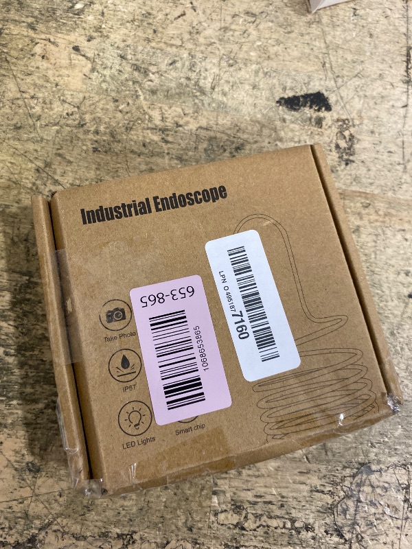 Photo 1 of [Dual-Lens] Endoscope Camera with Light, 1920P HD Borescope with 8+1 Adjustable LED Lights, IP67 Waterproof 16.5FT Semi-Rigid Snake Cord Inspection Camera for iPhone, iPad and Android Phone (Type C)