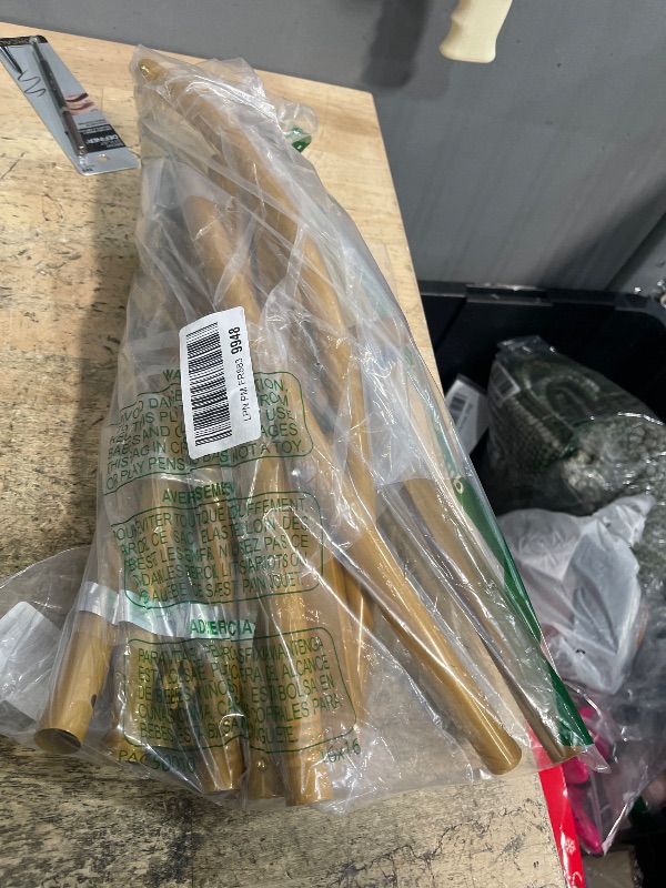 Photo 1 of ** FOR PARTS ONLY **
6 ft Arch Backdrop Stand, Wedding Arch Frame, Stable Metal Background Stand with Square Base Ground Nails, for Birthday Party Baby Shower Garland Decoration, Gold