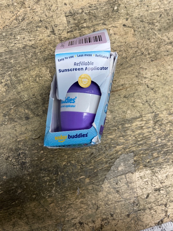 Photo 1 of **DIRTY** Solar Buddies Sunscreen Applicator - Single Purple - Refillable Roll on Sponge Sunscreen, Suncream & Lotion Applicator For Kids, Adults & Families - Holds 3.4fl oz, Perfect Size for Travel
