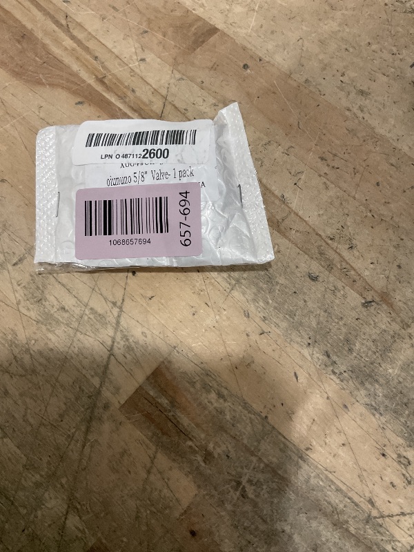 Photo 1 of 1 Pack Angle Stop Valve,1/4 Turn Water Shut Off Valves,1/2" Nominal (5/8" OD) Compression Inlet x 3/8" OD Compression Outlet Shut-off Valve for Sink, Bathroom, Toilet, Kitchen, Laundry Plumbing