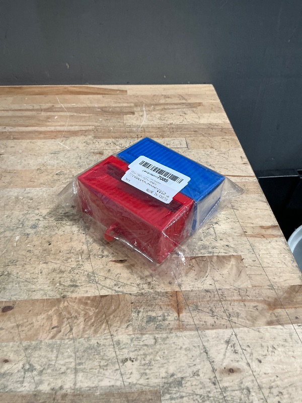 Photo 1 of 2 Pack Garage Key Holder, Car Key Holder for Wall, Key Hooks with Strong Adhesive, Red and Blue Plastic Key Organizer for Garage and Home Use