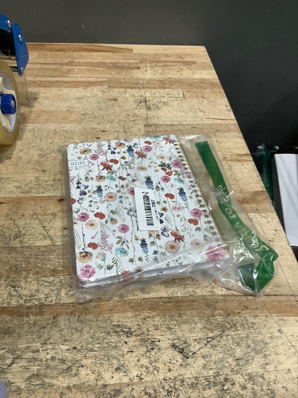 Photo 1 of 2026 Planner, Weekly and Monthly Calendar Planner for Women, Jan 2026 - Dec 2026, Hardcover Planning Agenda Book with Tabs, Spiral Bound, Inner Pocket, Perfect for School Office Supplies, 6.3" x 8.5" - Wildflowers