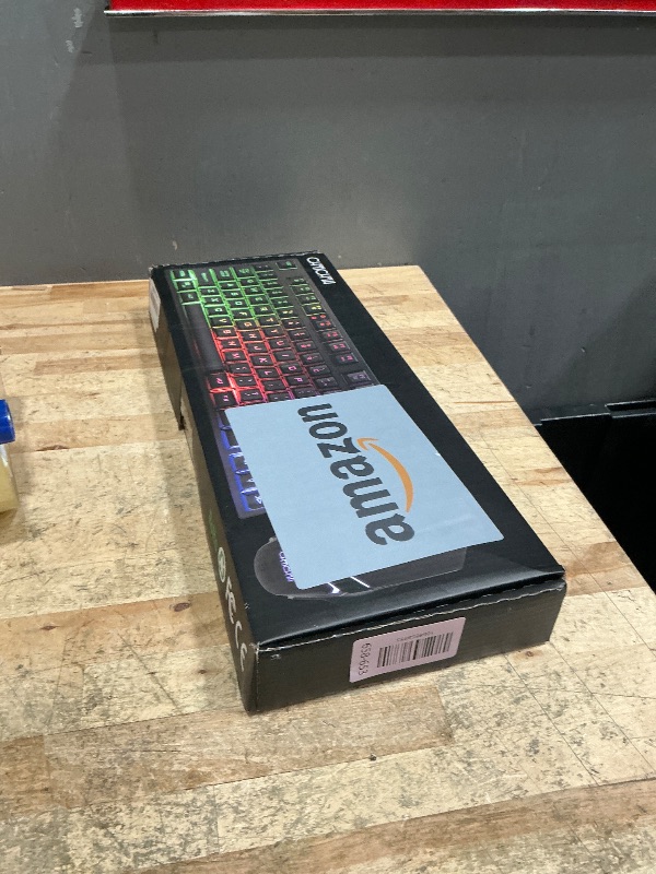 Photo 1 of ***FOR PARTS KEYBOARD & MOUSE HEAVILY LAG *** Gaming Wireless TKL Keyboard Mouse Combo Rechargeable LED Backlit Tenkeyless Compact 87 Keys 6 Button for Computer Laptop PS4 PS5 Switch Compatible with Windows XP/7/8/10 iMac MacBook Xbox one X