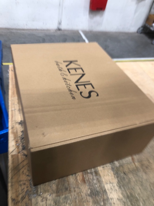 Photo 1 of ***MISSING HARDWARE***KENES Tub Shower Faucet Set Complete, Brushed Nickel Tub and Shower Trim Kit with 6-Inch Rain Shower Head, Square Shower System, KE-6025A (Shower Valve Included)