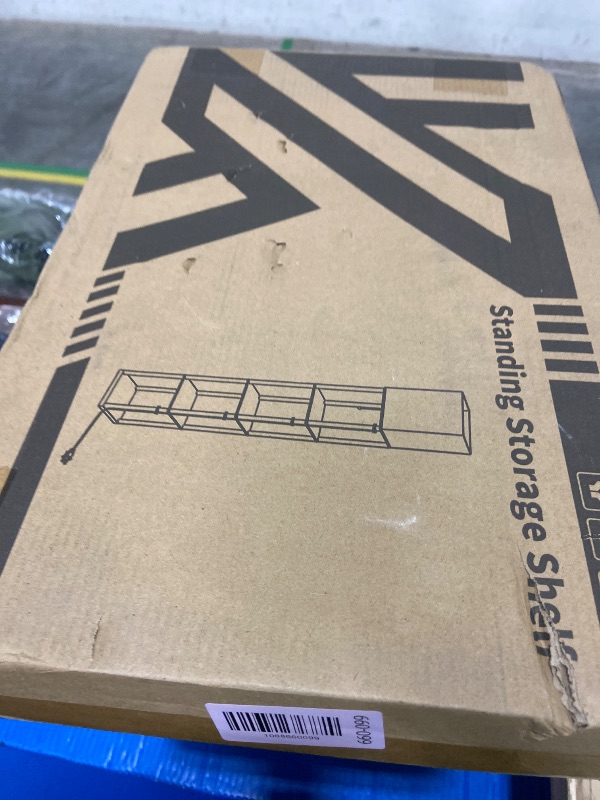 Photo 1 of **FACTORY SEALED** addlon 5-Tier Floor Lamp with Shelves, Standing Bookshelf Lamp with 3 Color Temperature, Corner Display Nightstand Lamp for Living Room, Bedroom and Office (70'' H, Brown)