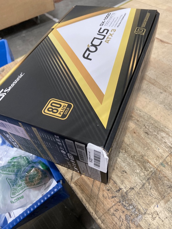 Photo 1 of **SEE NOTE** Seasonic Focus GX 1000W Power Supply ATX 3.1 PCIe 5.1 (12V-2x6) 10 Years Warranty Cybenetics Gold Fully Modular RTX 5090 AMD RX 9000 Ready White