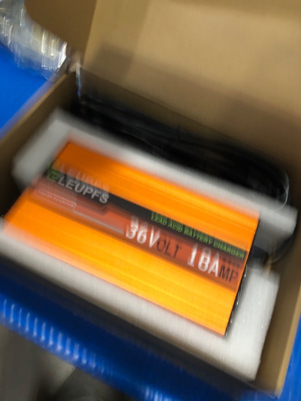 Photo 1 of ?Upgrade? ELEUPFS 18 Amp 36 Volt Golf Cart Battery Charger, Compatible with EZGO TXT Golf Carts with D Style Plug, 3-Year Warrnaty