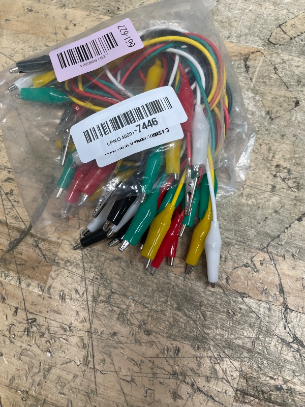 Photo 1 of 20 PCS Alligator Clips Electrical, 5-Color 21.5inch Test Leads with Alligator Clips, Stamping Jumper Wires for Electrical Testing, Circuit Connection, Experiment