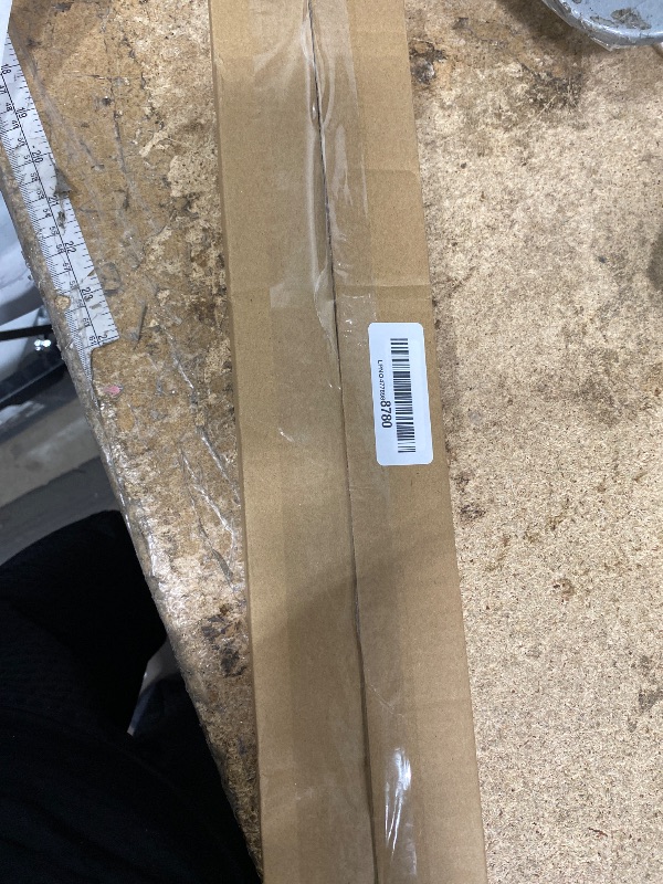 Photo 1 of **MISSING ASSEMBLY PIECES** SMODBRODRE Black Curtain Rods for Window 28 to 48, 5/8 inch Small Decorative Curtain Rod Set with Brackets