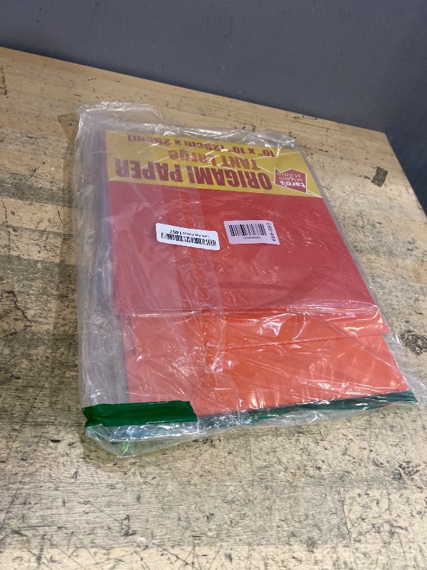 Photo 1 of [Taro's Origami Studio] TANT Large 10 Inch (25 cm) Double Sided Single Color (Red) 20 Sheets (All Same Color) for Origami Artist From Beginner to Expert (Made in Japan)