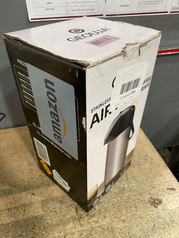 View 2 of ***MISSING PARTS***
Airpot Coffee Carafe for Keeping Hot - 85 OZ / 2.5L Large Coffee Dispenser with Pump - Insulated Stainless Steel Thermos Urn for Hot Drinks Water Tea Chocolate - Thermal Beverage Dispenser for Parties
