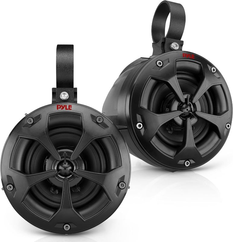 Photo 1 of ***MISSING PARTS***
Pyle 2-Way Dual Waterproof Off-Road Speakers, 4 Inch 800 Watt Marine Grade Wakeboard Tower Speakers System, Full Range Outdoor Audio Stereo Speaker for ATV, UTV, Quad, Jeep, Boat - PLUTV41BK, Black
retail 80$$$$