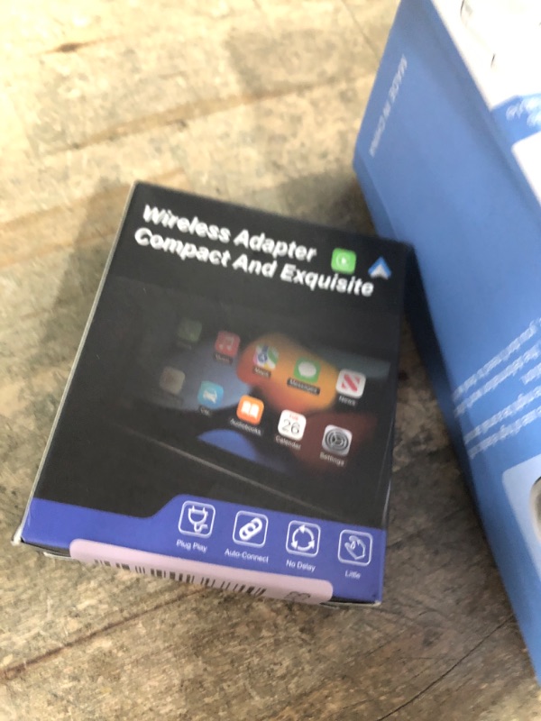 Photo 1 of 2026 Aimoon Mini Wireless CarPlay Adapter Upgrade Wired to Wireless for CarPlay & Android Auto Plug and Play Fast Auto-Reconnect Stable Control Zero Delay Car Play for iPhone iOS 10+ Android 11+
