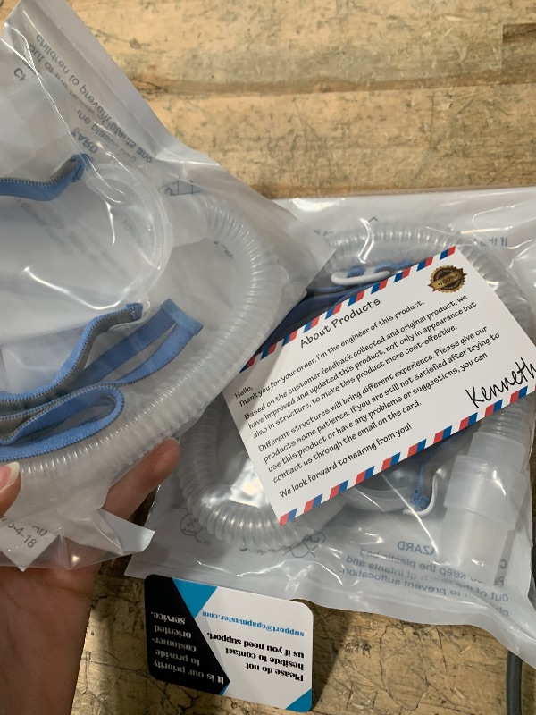 Photo 1 of 2 Packs Replacement Set for Airfit P10, Hose & Frame & Headhear Included, Comfortable Fit and Perfect Seal Without Noise, ItAll Supplies for CPAP Users (No Mask Cushion)