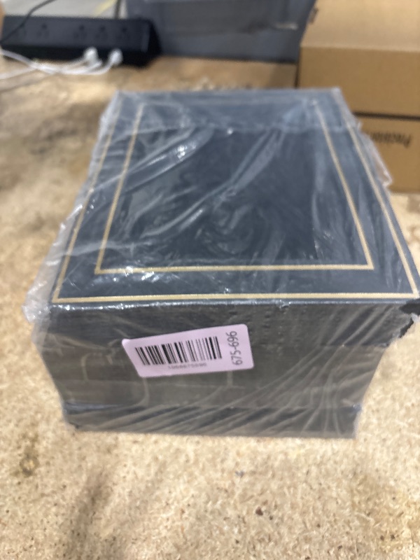 Photo 1 of 100Pack Paper Picture Frames with Easel 5X7 Inch Cardboard Photo Frame Cards Bulk Paper Photo Frame for Thanksgiving Christmas Wedding, Birthday,Classroom DIY Fall Decor - Black with Gold Trim