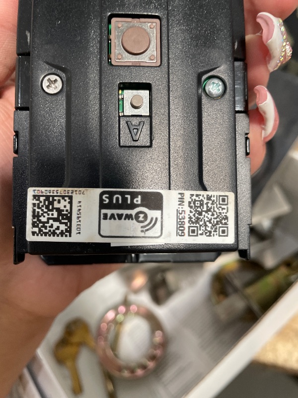 Photo 1 of *** FOR PARTS ONLY / MISSING ASSEMBLY PIECES*** Kwikset HomeConnect 620 Z-Wave Long Range Enabled Keypad Smart Lock Convenient Keyless Entry, Customizable User Codes, Ring Alarm Compatible, Hub Required, Sold Separately Satin Nickel Contemporary