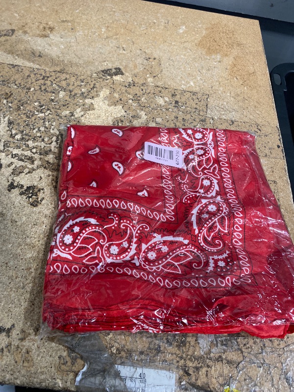 Photo 1 of 12 Pack Bandanas Unisex Paisley Cowboy Bandanas Bulk Multi Purpose Headband Scarf for Men Women Costume
