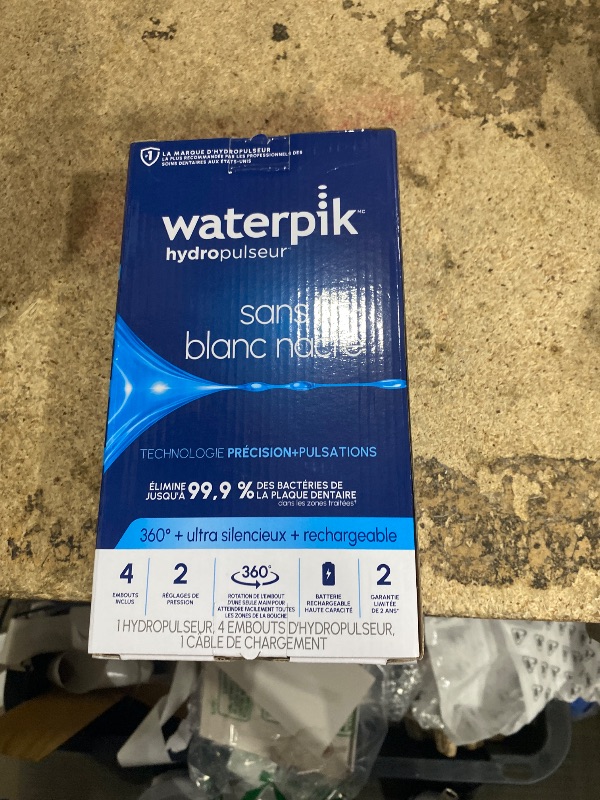 Photo 1 of **MISSING TO WATERHEAD ATTADCHMENTS** Waterpik Cordless Pearl Rechargeable Portable Water Flosser for Teeth, Gums, Braces Care and Travel with 4 Flossing Tips - ADA Accepted, WF-13 Black, Packaging May Vary
