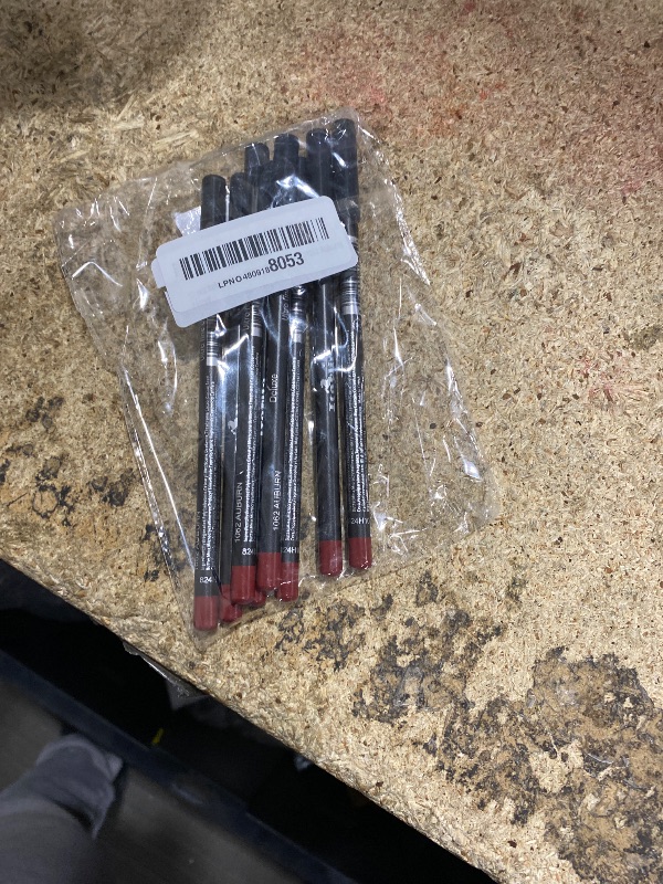 Photo 1 of 12 pcs Italia-Deluxe Ultra Fine Lip liner, Creamy, Long Lasting, High Pigmented Pencil (1062 Auburn)