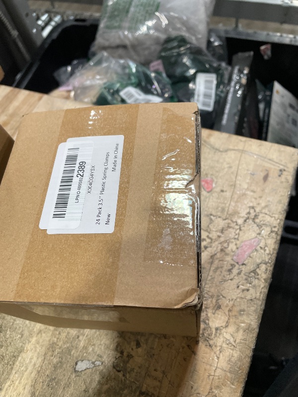 Photo 1 of 24 Pack 3.5 inch Plastic Spring Clamps, Black Heavy Duty Clips, Backdrop Clips, Plastic Clamps for Crafts, Backdrop Stand, Woodworking, Photography