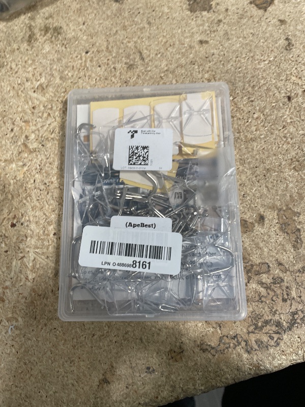 Photo 1 of (ApeBest) Wire Toggle Hooks with Adhesive Strips: 25 Pack Small Clear Damage Free Hanging Hook - Waterproof Sticky Utility Removable Mini Wall Hooks for Key Dorm Kitchen Home Office Christmas Decor