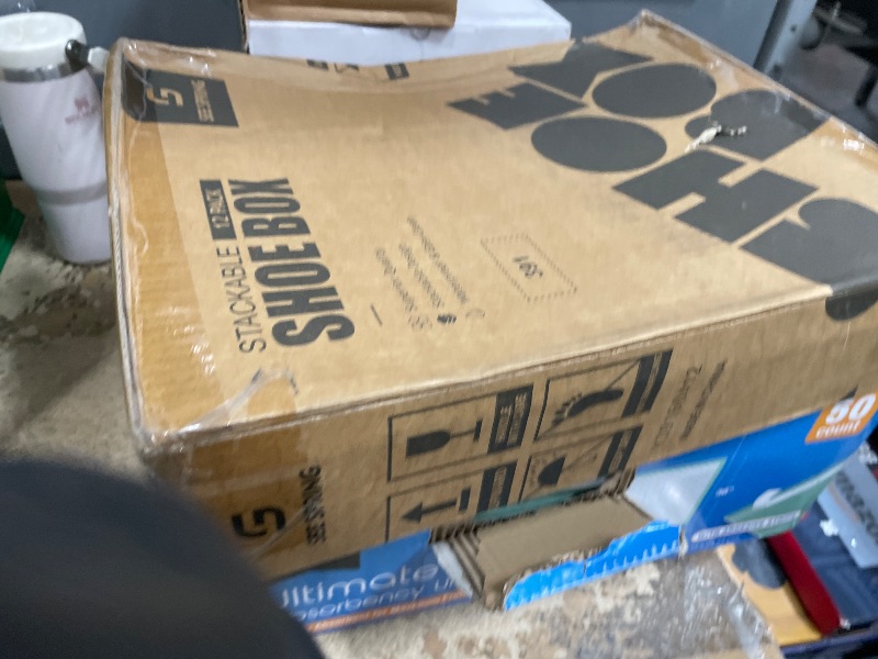 Photo 1 of ***MISSING PARTS***
SEE SPRING X-Large Shoe Storage Box Fit Size 11, Clear Plastic Stackable Shoe Organizer for Closet, Space Saving Foldable Shoe Rack Sneaker Container Bin Holder, 12 Pack Clear