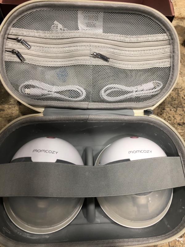 Photo 1 of ***MISSING DIAPHRAM*** Momcozy M5 Smart APP Controlled Wearable Breast Pump, Hands-Free Wireless Electric Pump, 3 Modes 9 Suction Levels, BPA-Free, Portable Lightweight, 24mm Flange, 2-Pack Cozy Red