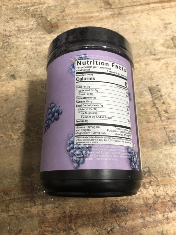 Photo 1 of 11/27**NatureBell Electrolytes Powder No Sugar, 500g (76 Servings) | Keto Fast Hydration Powder, Carnivore-Friendly Electrolyte – 1,000mg High Potassium, Minerals, & Coconut Water – Concord Grape Flavor