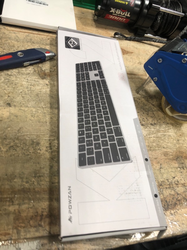 Photo 1 of ***ENETR KEY IS NON-FUCNTIONAL*** Bluetooth Slim Keyboard for Mac, Aluminum Rechargeable Keyboard Wireless, Low-Profile Silent Flat Key Compatible with Apple iMac, MacBook, Mac and iOS, Full Size - Space Gray